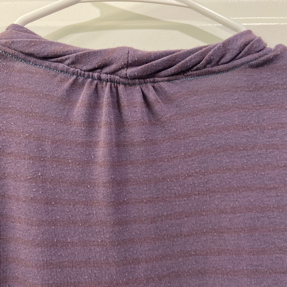 Matilda Jane đ Purple Striped Open Front Ruched Cardigan - Picture 5 of 7